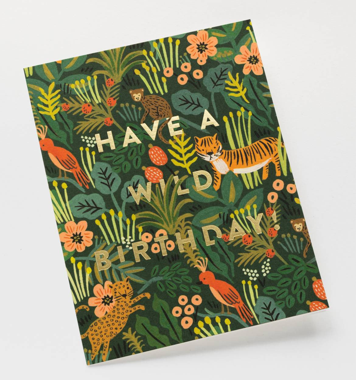 Wild Birthday Single Greeting Card