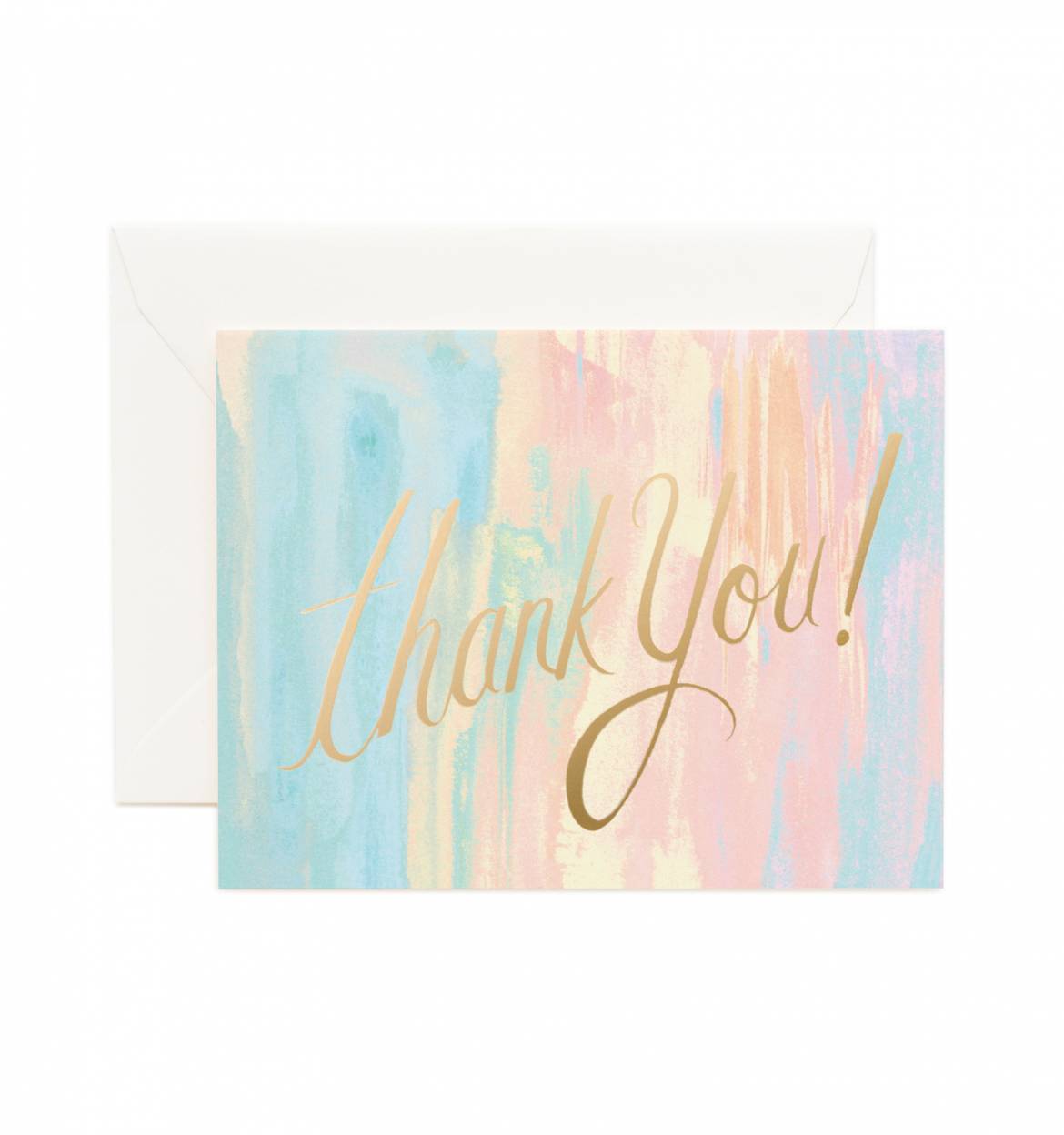 Thank You Watercolor Single Greeting Card