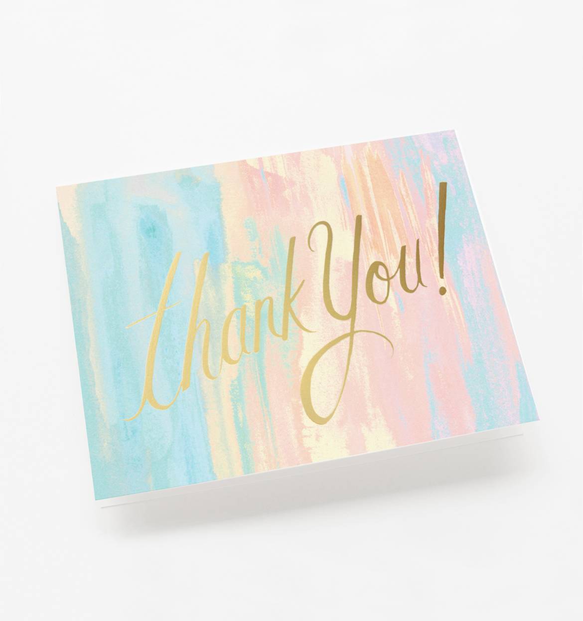 Thank You Watercolor Single Greeting Card