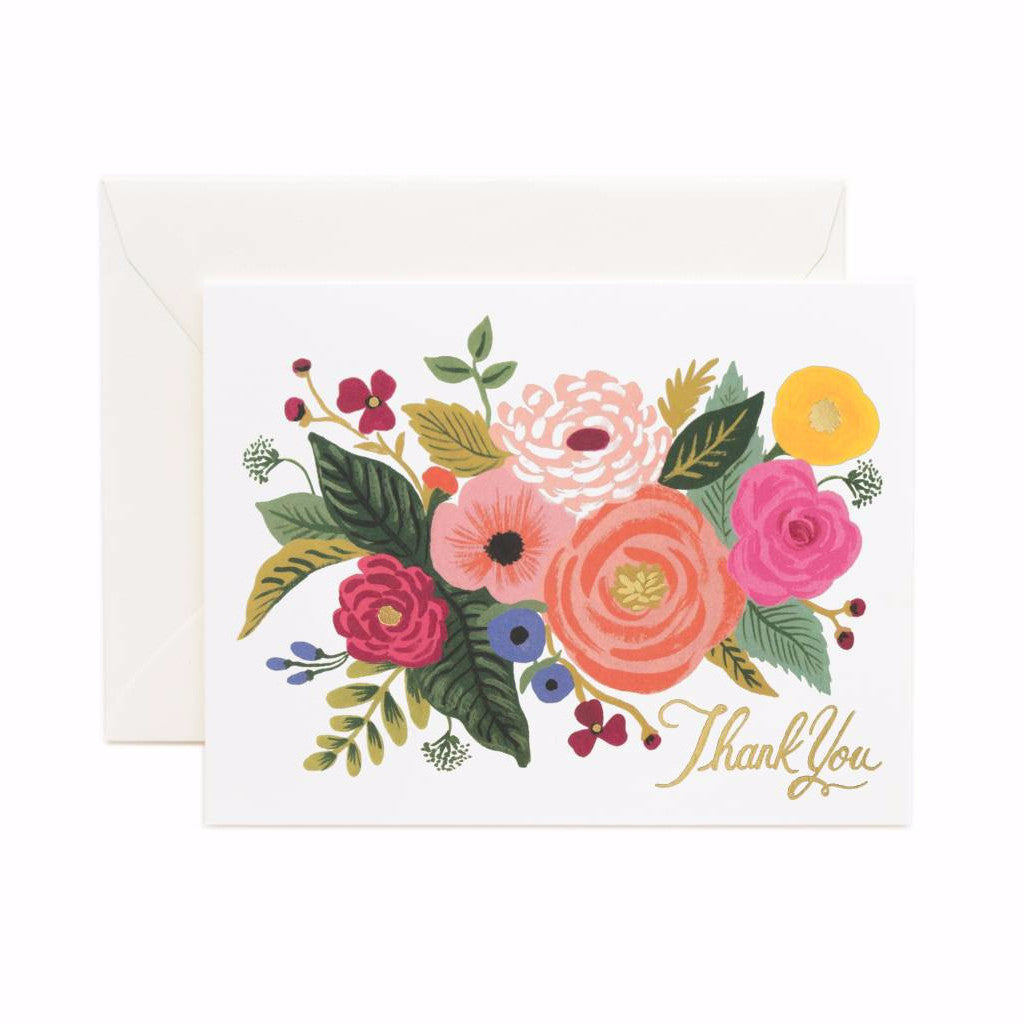 Juliet Rose Thank You Single Card