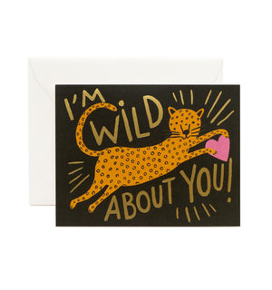 Wild About You Single Greeting Card